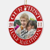 Unser erster Halbmarathon - 2011 Keramikornament (Links)