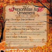 Unser erster Herbst zusammen: Name & Datum fallen Keramik Ornament