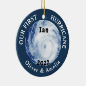 Unser erster Hurrikan ist ein benutzerdefinierter  Keramik Ornament (Rechts)