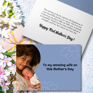 Unser erster Muttertag gemeinsam Foto Feiertagskarte