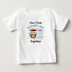 Unser Erster Muttertag gemeinsam, Geschenk für jun Baby T-shirt
