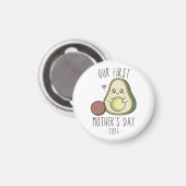 Unser Erster Muttertag lustig Magnet (Vorderseite/Rückseite)