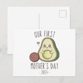 Unser Erster Muttertag lustig Postkarte (Vorne/Hinten)