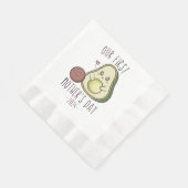 Unser Erster Muttertag lustig Serviette (Ecke)