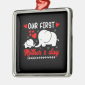 Unser erster Muttertag Ornament Aus Metall (Links)