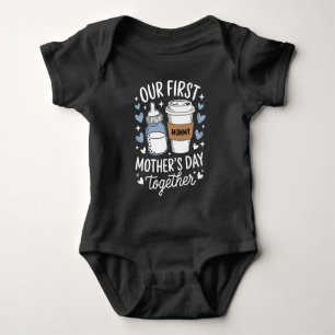 Unser erster Muttertag Zusammen Neue Mutter Baby Strampler