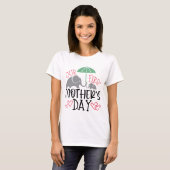 Unser erster Muttertagselefant & Regenschirm T-Shirt (Vorne ganz)