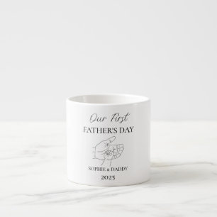 Unser erster Tag des Vaters Name des Babys, Dadd Espressotasse