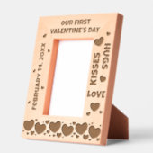 Unser erster Vale Tine's Day Custom Text Geätzte Rahmen (Links)