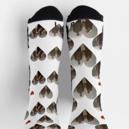 Unser Erster Valentinstag als Foto Socken