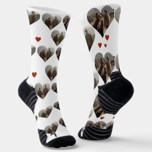 Unser Erster Valentinstag als Foto Socken