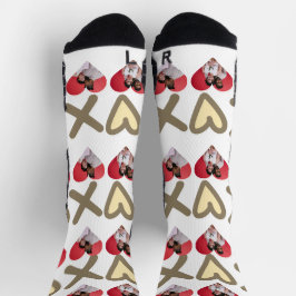 Unser Erster Valentinstag als Foto Socken