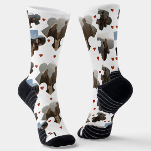 Unser Erster Valentinstag als Foto Socken