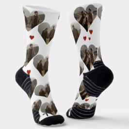 Unser Erster Valentinstag als Foto Socken