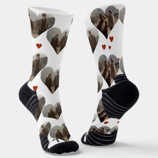Unser Erster Valentinstag als Foto Socken (Gewinkelt)