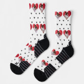 Unser Erster Valentinstag als Foto Socken (Links)