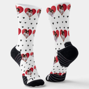 Unser Erster Valentinstag als Foto Socken