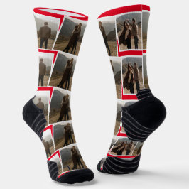Unser Erster Valentinstag als Foto Socken