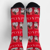 Unser Erster Valentinstag als Foto Socken (Oben)