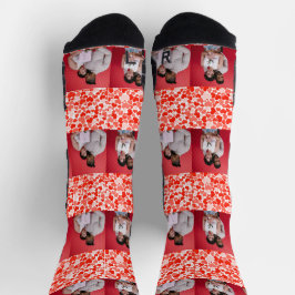 Unser Erster Valentinstag als Foto Socken