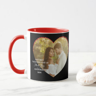 Unser erster Valentinstag als Herr und Frau Herz F Tasse
