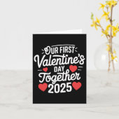 Unser erster Valentinstag gemeinsam Valentine 2025 Karte (Gelbe Blume)
