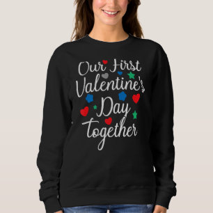 Unser erster Valentinstag mit Bekleidungspaaren Sweatshirt