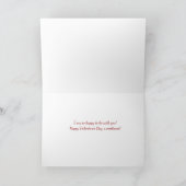 Unser erster Valentinstag mit Rose Karte (Innenseite)