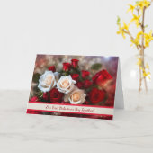 Unser erster Valentinstag mit Rose Karte (Gelbe Blume)