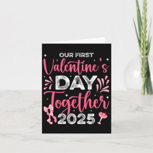 Unser erster Valentinstag Zusammen 2025 Husbynd Wi Karte