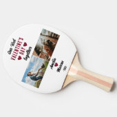 Unser erster Valentinstag zusammen 2 Foto Tischtennis Schläger (Seitenansicht)