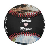 Unser erster Valentinstag zusammen 2 Fotos Baseball (Rückseite)