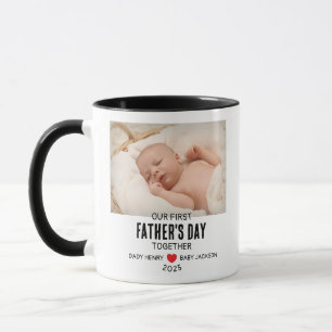 Unser erster Vatertag mit individuellem Foto Tasse