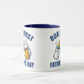 Unser erster Vatertag Tasse (Zentrum)