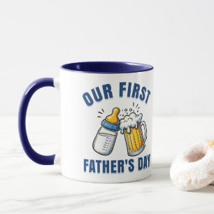 Unser erster Vatertag Tasse