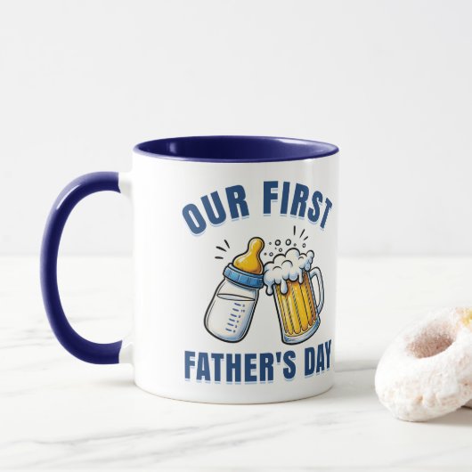 Unser erster Vatertag Tasse (Mit Donut)
