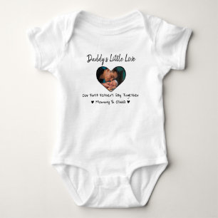 Unser erster Vatertag zusammen Herz Kleine Liebe Baby Strampler