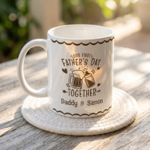 Unser erster Vatertag zusammen Tasse