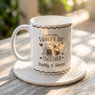 Unser erster Vatertag zusammen Tasse