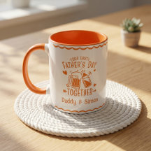 Unser erster Vatertag zusammen Tasse