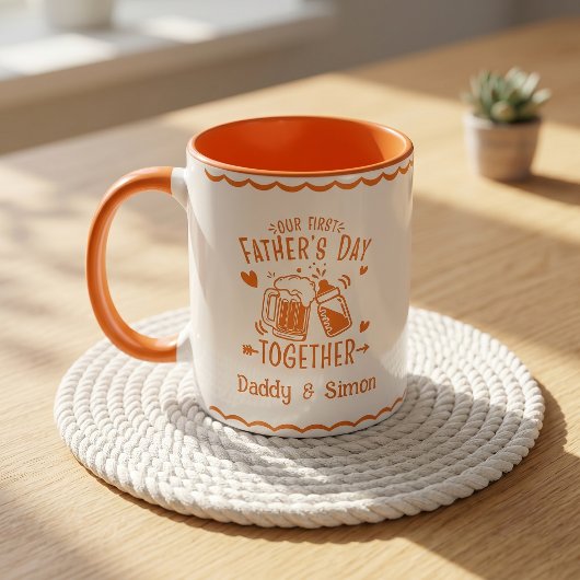 Unser erster Vatertag zusammen Tasse