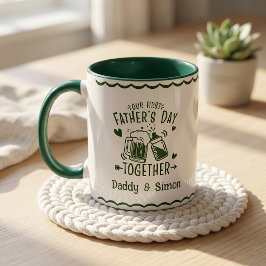 Unser erster Vatertag zusammen Tasse