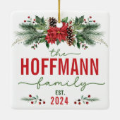 Unser erster Verheirateter Hochzeitnachweis Keramikornament (Rückseite)