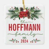 Unser erster Verheirateter Hochzeitnachweis Keramikornament (Vorderseite)