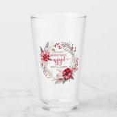 Unser erster Verlobter Weihnachtskranz Glas (Vorderseite)