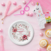 Unser erster Verlobter Weihnachtskranz Pappteller (Party)