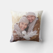 Unser erster Weihnachts-2-seitiger Foto-Urlaub Kissen (Rückseite)