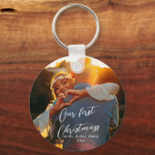 Unser erster Weihnachts-Chic-Script-Name Christmas Schlüsselanhänger (Rückseite)