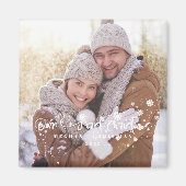 Unser erster Weihnachts-Foto Magnet (Vorne)