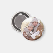 Unser erster Weihnachts-Foto Magnet (Vorderseite/Rückseite)